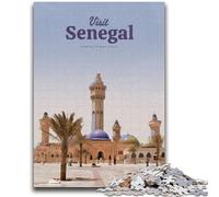 Puzzles Visit Senegal pour Adultes et Adolescents 1000 pièces, Jeux éducatifs Anti-Stress, liste de souhaits avec Père Noël 1000 pièces (50x75cm)