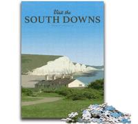 Puzzles Visit The South Downs pour Adolescents 1000 pièces, Parfaits pour Les soirées Jeux, Jouet coloré pour la Maison, Cadeau 2000 pièces (70x100cm)