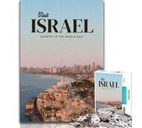 Puzzles Visitez Israël pour Adultes 1000 pièces, Jouets éducatifs et éducatifs, Jeux de Famille, Cadeaux pour Amis et Famille 75x50cm