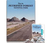 Puzzles Visitez la forêt pétrifiée pour Adolescents 1000 pièces, Jeu Stimulant et Jeu Familial avec des pièces entièrement emboîtables de Formes aléatoires 38x26cm