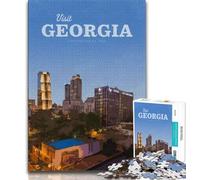 Puzzles Visitez la Géorgie pour Adolescents 1000 pièces, Jeux éducatifs, décoration Murale, Cadeaux d'anniversaire et de Noël Uniques 50x75cm