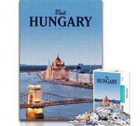 Puzzles Visitez la Hongrie pour Adultes 1000 pièces, Jeu éducatif, Jouet de défi, idéal comme Cadeau pour Toute la Famille 38x26cm