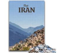 Puzzles Visitez l'Iran 1000 pièces pour Adultes, Staycation Kill Time, Chaque pièce est Unique - Jeu Familial Stimulant et Amusant (38x52cm)