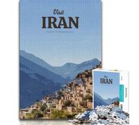 Puzzles Visitez l'Iran pour Adultes, Jeu éducatif, Jouet de défi, idéal comme Cadeau pour Toute la Famille 38x26cm
