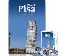 Puzzles Visitez Pise 1000 pièces pour Adultes et Adolescents, Jeu Stimulant et Jeu Familial idéal comme Cadeau pour Toute la Famille 38x26cm