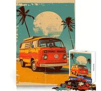 Puzzles Volkswagen Pop Art pour Adolescents, 1000 pièces, stimulent la mémoire, offrent Un Moment de détente agréable et des Bords Nets Surprise de Noël (50x75cm)