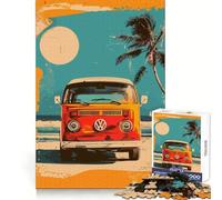 Puzzles Volkswagen Type Transport pour Adultes 1000 pièces Exercice Intelligent et ludique Bords précis pour Les fêtes (38x52cm)