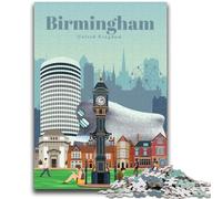 Puzzles Voyage à Birmingham pour Adultes 1000 pièces, Jouet éducatif Anti-Stress, idéal comme Cadeau pour Toute la Famille 1000 pièces (50x75cm)