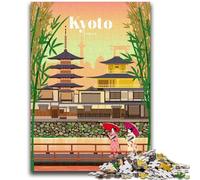 Puzzles Voyage à Kyoto pour Adolescents 1000 pièces, Jouets stimulants, décoration Murale, Cadeaux d'anniversaire et de Noël Uniques 1000 pièces (50x75cm)
