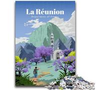 Puzzles Voyage à La Réunion pour Adolescents, 1000 pièces, Jeu Stimulant et interactif en Famille, 1000 pièces (26x38cm)