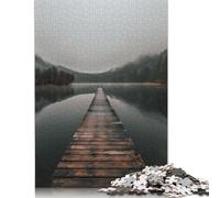 Puzzles Voyage dans Le Silence 1000 pièces pour Adultes Puzzles en Bois Exercice cérébral Jeu de défi Divertissement Cadeaux Activité familiale (38x26cm)