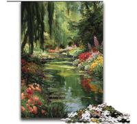 Puzzles Vue Jardin pour Adolescents 2000 pièces, Jouets éducatifs et éducatifs, Jeux familiaux avec Affiche et fiche de Questions (70x100cm)