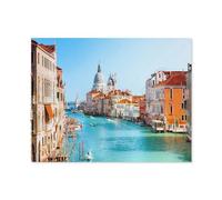 Puzzles，Vue sur Le Grand Canal et la basilique Santa Maria Della Salute, Venise，Adultes Puzzle en Bois, Décoration De La Maison Moderne pour Le Salon-1000 Pièces（75x50cm）-R73