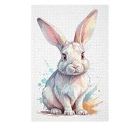 Puzzles White Rabbit Illustration Puzzles pour Adultes, Jouets Anti-Stress, Modèles À Assembler, Parfaits comme Cadeaux pour Toute La Famille 75x50cm/1000pcs