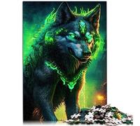 Puzzles Wolf 1000 pièces pour Adultes, Planche recyclée de qualité supérieure pour Adultes et Enfants âgés de 12 Ans et Plus, 10,27 x 14,96 Pouces