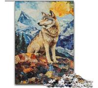 Puzzles Wolf Art pour Adultes 1000 pièces, pour Les 14 Ans et Plus, Jeux Amusants, activités Amusantes à la Maison, Cadeaux d'anniversaire, Cadeaux de Voyage (50x75cm)