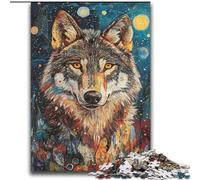 Puzzles Wolf Art pour Adultes 2000 pièces, Jeux éducatifs et éducatifs pour Toute la Famille avec Affiche et fiche de Questions-réponses (70x100cm)