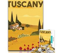 Puzzles World Travel Poster Puzzles 1000 pièces pour Adolescents, idéal comme Cadeau pour Toute la Famille Convient pour Et 14 75x50cm