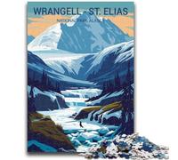 Puzzles Wrangell St Elias pour Adultes et Adolescents, 1000 pièces, Jouets addictifs pour stimuler l'intelligence cérébrale, Cadeaux d'anniversaire pour Les 14 Ans et Plus, 1000 pièces (50x75cm)