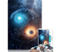 Puzzles Yin et Yang 1000 pièces pour Adultes, pour Tuer Le Temps en Vacances, Chaque pièce est Unique - Jeu Familial Stimulant et Amusant (38x26cm)