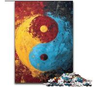 Puzzles Yin et Yang Tai Chi pour Adultes et Adolescents, Jeu Stimulant et Collection d'artistes en Famille, Beaux-Arts pour Les 14 Ans et Plus (26x38cm)
