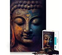 Puzzles Zen Bouddha pour Adultes,1000 pièces,pour stimuler la Concentration et s'amuser Taille Uniforme,pièces précises,activité idéale pour Partager Un Moment Convivial avec Ses Proches (38x52cm)