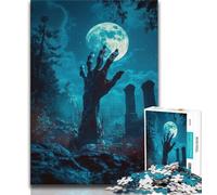 Puzzles Zombies dans la Tombe pour Adolescents, 1 000 pièces, Jeux Amusants, Chaque pièce est Unique - Jeu Familial Stimulant et Amusant (50 x 75 cm)