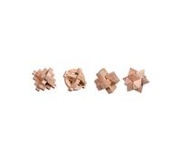 Puzzleset II Philos En Bois De Hêtre Niveau 2 - 4 Jeux De Réflexion