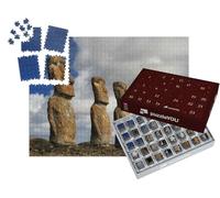 puzzleYOU : Calendrier de l'Avent | « AHU Akivi Moai, célèbres Statues de Pierre de l'île de Pâques »