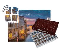 puzzleYOU : Calendrier de l'Avent | « Ambiance de soirée Tranquille sur Le Grand Canal, Venise, Italie »