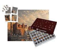puzzleYOU : Calendrier de l'Avent | « Ambiance matinale Calme : la Vieille Ville de Gdansk au Lever du Soleil »