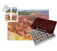 puzzleYOU : Calendrier de l'Avent | « Amphithéâtre d'Inspiration Point au Lever du Soleil, Parc National de Bryce Canyon, Utah »