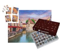 puzzleYOU : Calendrier de l'Avent | « Annecy, Haute-Savoie, France. Le château sur Une île (Palais de l'Isle) et la rivière Thiou. »