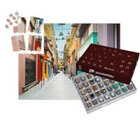 puzzleYOU : Calendrier de l'Avent | « Athènes teintée : Rue avec magasins d'antiquités, Grèce »