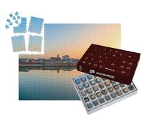 puzzleYOU : Calendrier de l'Avent | « Atmosphère du fleuve Garonne et du Dôme de la Grave à Toulouse, France »