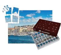 puzzleYOU : Calendrier de l'Avent | « Basilique Notre Dame de la Garde et Port, Marseille, France »