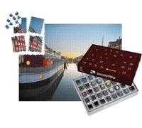 puzzleYOU : Calendrier de l'Avent | « Bateaux à Nyhavn au Coucher du Soleil, Copenhague au Danemark »