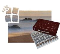 puzzleYOU : Calendrier de l'Avent | « Battement de Vagues sur Une Plage de Sable de l'Océan Atlantique. Sables d'Olonne, Vendée, Pays-de-la-Loire »