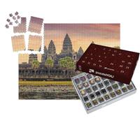 puzzleYOU : Calendrier de l'Avent | « Beau Lever de Soleil sur Angkor Wat, SIEM Reap, Cambodge »