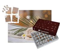 puzzleYOU : Calendrier de l'Avent | « Belle Composition de Spa sur Table de Massage au Centre de Bien-être »