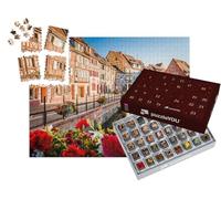 puzzleYOU : Calendrier de l'Avent | « Belle Vue sur Le Centre Historique de Colmar dans la Province d'Alsace, France en été »