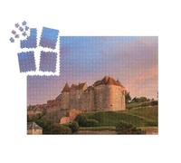 puzzleYOU : Calendrier de l'Avent | « Belle Vue sur Le Château de Dieppe au Coucher du Soleil en Normandie, France »