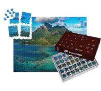 puzzleYOU : Calendrier de l'Avent | « Bora Bora Vue aérienne Panorama Paysage Polynésie française »