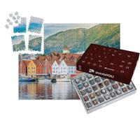puzzleYOU : Calendrier de l'Avent | « Bryggen Historique, Ville de Bergen, Norvège, Patrimoine Mondial de l'UNESCO »