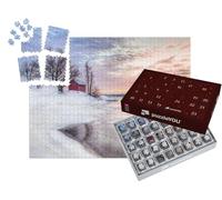 puzzleYOU : Calendrier de l'Avent | « Cabane dans l'archipel Hivernal de Stockholm, Suède »