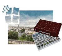 puzzleYOU : Calendrier de l'Avent | « Caen, France. Vue aérienne de la Ville au crépuscule. »
