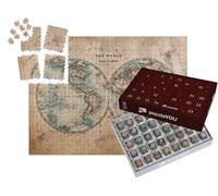 puzzleYOU : Calendrier de l'Avent | « Carte du Monde coloriée à la Main datant du Milieu du 19e siècle »