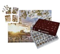 puzzleYOU : Calendrier de l'Avent | « Cathédrale Notre-Dame au Coucher du Soleil à Paris, France »