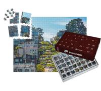 puzzleYOU : Calendrier de l'Avent | « Célèbre Lombard Street, San Francisco, Californie, États-Unis »