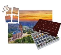 puzzleYOU : Calendrier de l'Avent | « Chapelle Saint-Léonard sur Le Rocher du Dabo dans Les Vosges - Moselle, France »